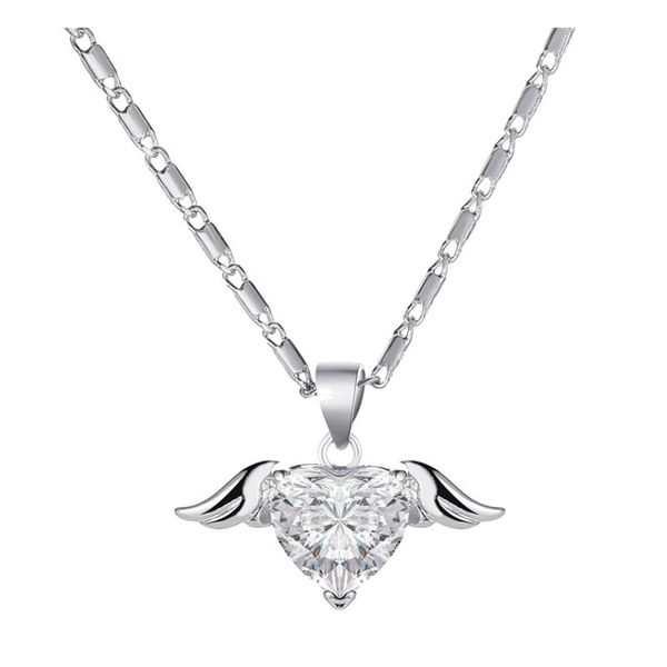 pendant necklaces vintage metallic golden wing love angel chain lock necklace women's jewelry collier pour femme naszyjnik dla kobiet, Silver
pendant necklaces vintage metallic golden wing love angel chain lock necklace women's jewelry collier pour femme naszyjnik dla kobiet, Silver