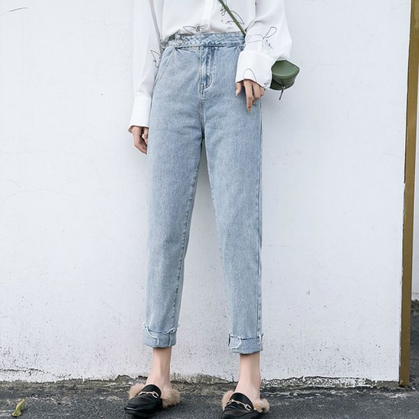 women's jeans plus size women ripped casual spring summer elasticted waist ankle light blue woman boyfriend denim harem pants 157q
women's jeans plus size women ripped casual spring summer elasticted waist ankle light blue woman boyfriend denim harem pants 157q