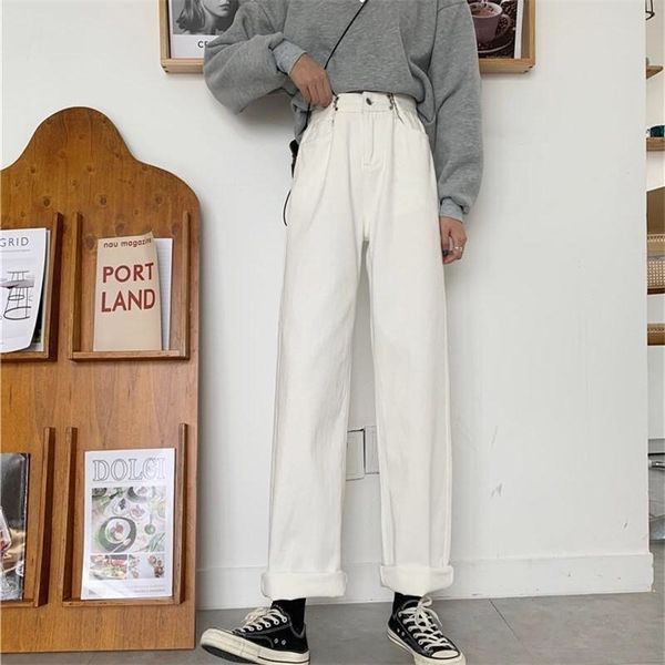 spring white plus size high waist jeans streetwear wide leg womens fashion trousers full length loose denim pants, Blue
spring white plus size high waist jeans streetwear wide leg womens fashion trousers full length loose denim pants, Blue