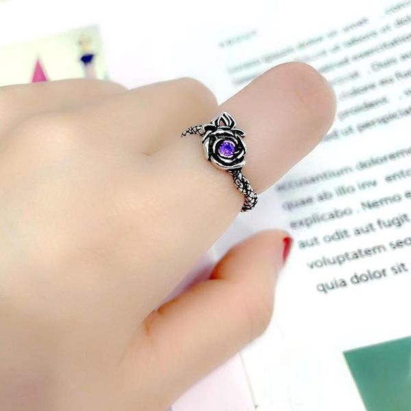 wedding rings simple female purple round zircon ring charm silver color open for women dainty rose flower engagement, Slivery;golden
wedding rings simple female purple round zircon ring charm silver color open for women dainty rose flower engagement, Slivery;golden