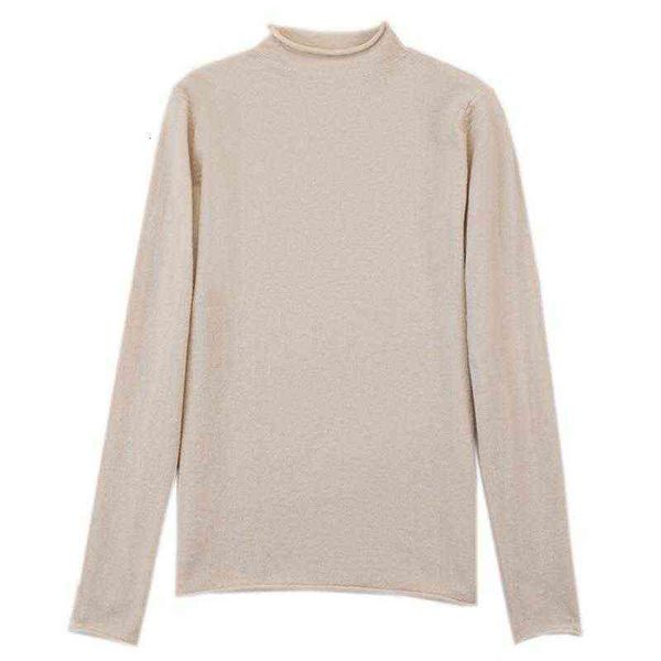 bottoming must go into autumn and winter women's semi high neck sweater, slim fitting long sleeve inner lap solid color pullover, White;black
bottoming must go into autumn and winter women's semi high neck sweater, slim fitting long sleeve inner lap solid color pullover, White;black