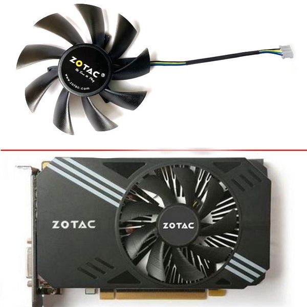 double ball t129215sh t129215bu gtx1060 4pin 85mm cooling fan for zotac gtx 1060 960 3gb itx mini video card fans & coolings