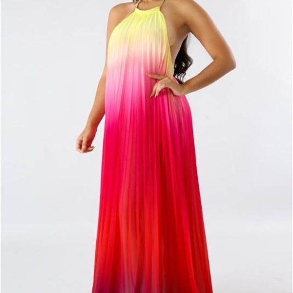 dresses summer halter loose maxi dresses ladies cool backless long dress gradient chiffon womens, Black;gray
dresses summer halter loose maxi dresses ladies cool backless long dress gradient chiffon womens, Black;gray