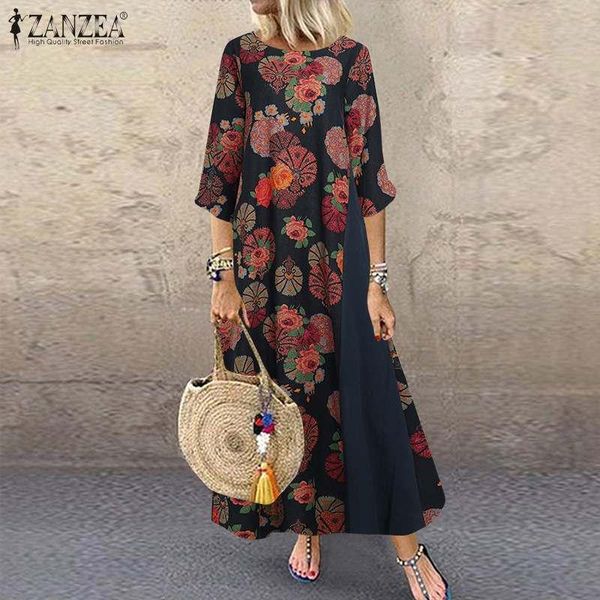 casual dresses bohemian printed maxi dress women's summer sundress zanzea 2021 long sleeve vestidos female floral robe plus size, Black;gray
casual dresses bohemian printed maxi dress women's summer sundress zanzea 2021 long sleeve vestidos female floral robe plus size, Black;gray