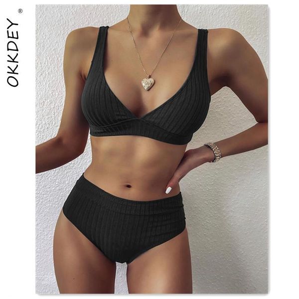 women's swimwear bikinis high waist 2021 swimsuit push up bikini ribbed bathing suit v neck biquini beachwear swimming, White;black
women's swimwear bikinis high waist 2021 swimsuit push up bikini ribbed bathing suit v neck biquini beachwear swimming, White;black
