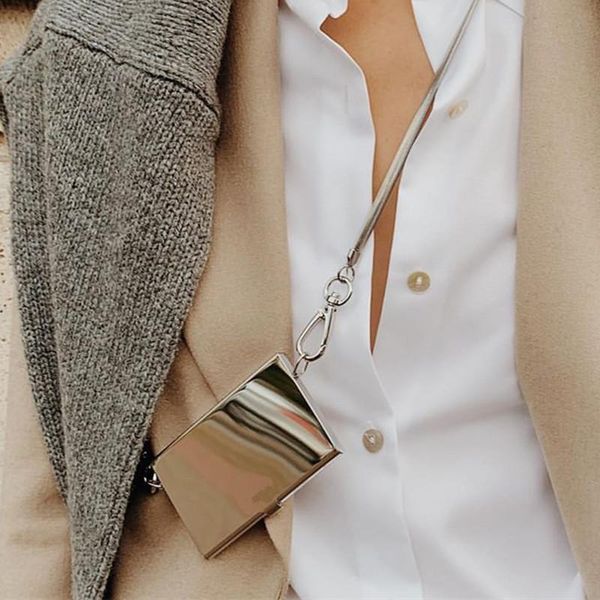 women mini chain bag card business holder stainless steel snake bones purse accessories messenger evening bags
women mini chain bag card business holder stainless steel snake bones purse accessories messenger evening bags