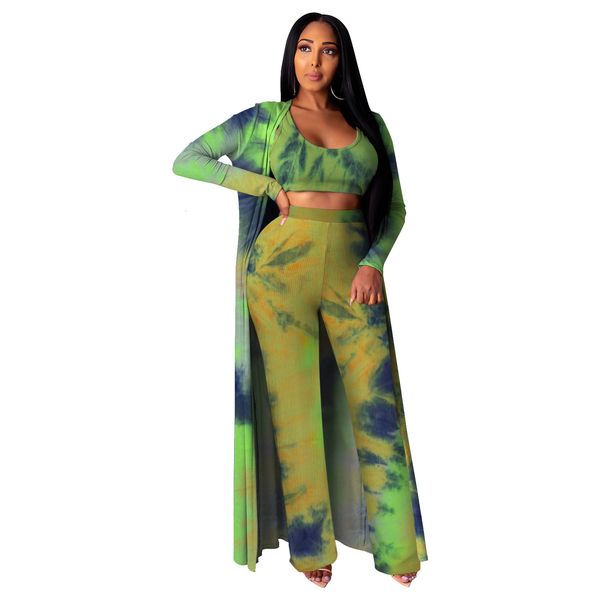 quality women tie-dye print three piece casual autumn v-neck vest high waist loose pants full sleeve clack sets, Gray
quality women tie-dye print three piece casual autumn v-neck vest high waist loose pants full sleeve clack sets, Gray