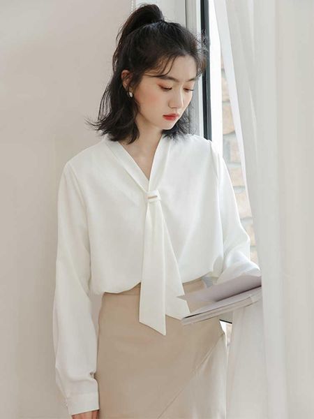 women's blouses & shirts summer white shirt sense of design niche 2021 early spring professional dress temperament chiffon autumn
women's blouses & shirts summer white shirt sense of design niche 2021 early spring professional dress temperament chiffon autumn