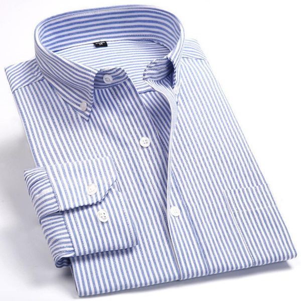striped oxford spinning men's casual long sleeve shirt blue comfortable breathable collar button design 2021 spring autumn shirts, White;black
striped oxford spinning men's casual long sleeve shirt blue comfortable breathable collar button design 2021 spring autumn shirts, White;black