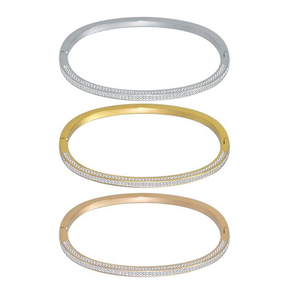 bangle four row stone crystal customized costume luxury stainless steel bracelets yellow bangles wide jewelry for women, Black
bangle four row stone crystal customized costume luxury stainless steel bracelets yellow bangles wide jewelry for women, Black