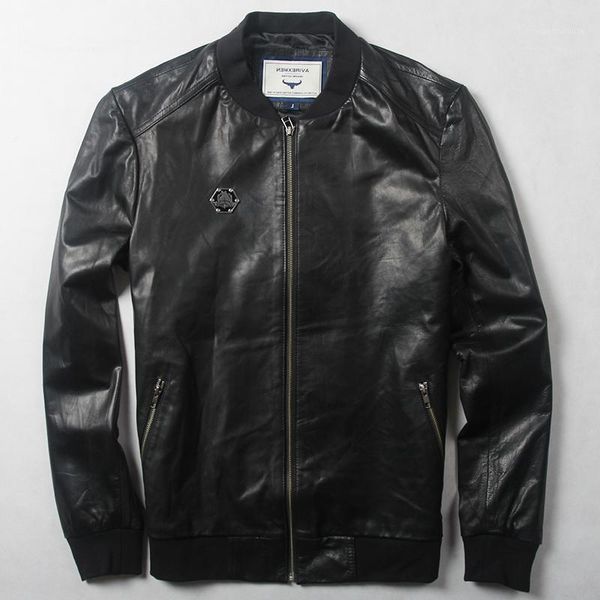 men's leather & faux avirexmen spring genuin jackets and coats fashion badge bomber men casual baseball jacket male, Black
men's leather & faux avirexmen spring genuin jackets and coats fashion badge bomber men casual baseball jacket male, Black