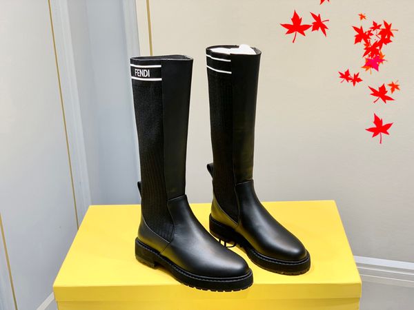 2022 winter women dress boots high heels design leather boot knitted sock-like flats biker luxury designer shoes tall ankle booties with log, Black
2022 winter women dress boots high heels design leather boot knitted sock-like flats biker luxury designer shoes tall ankle booties with log, Black