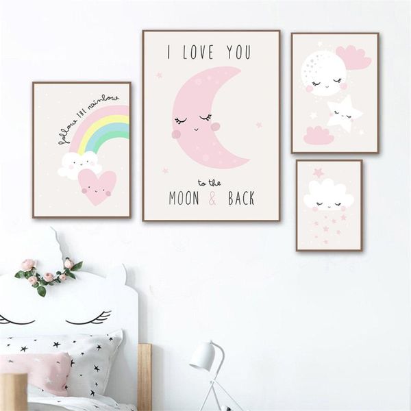 paintings pink star cloud moon canvas poster rainbow painting nursery wall art print child posters nordic pictures girls room decor
paintings pink star cloud moon canvas poster rainbow painting nursery wall art print child posters nordic pictures girls room decor