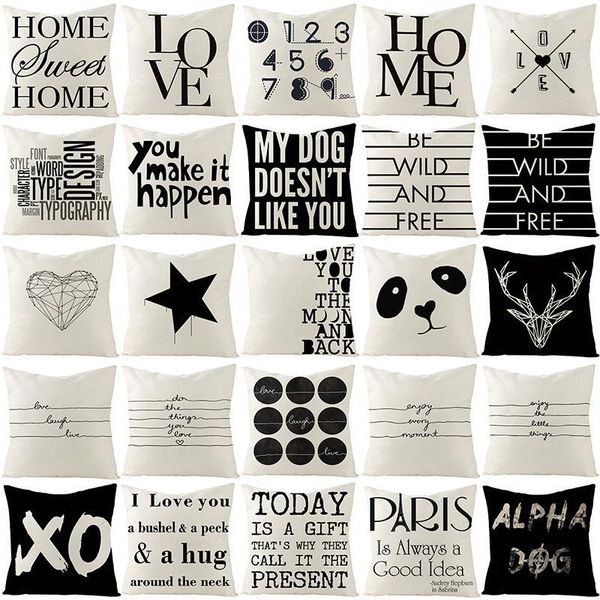 cushion/decorative pillow black withe letters linen cushion cover modern nordic geometry print simple throw pillows livingroom sofa/seat dec
cushion/decorative pillow black withe letters linen cushion cover modern nordic geometry print simple throw pillows livingroom sofa/seat dec