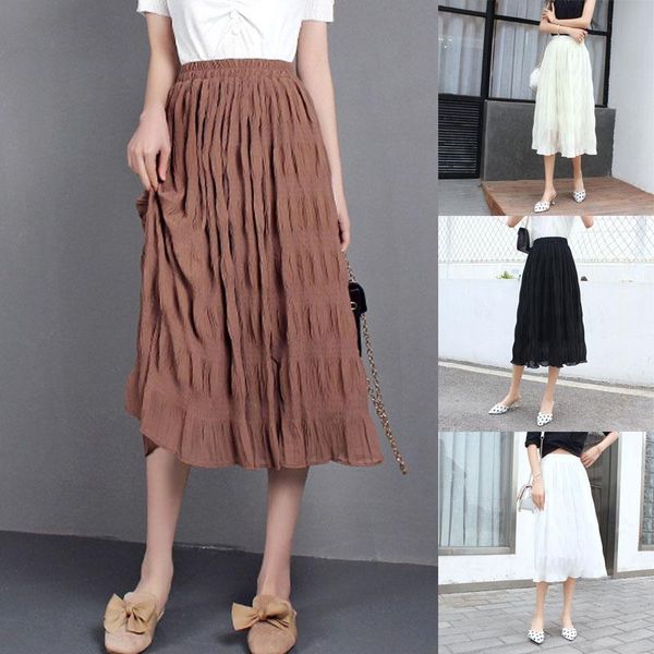 women solid mid-calf skirt ladies maxi empire casual long black skirts summer fashion
women solid mid-calf skirt ladies maxi empire casual long black skirts summer fashion