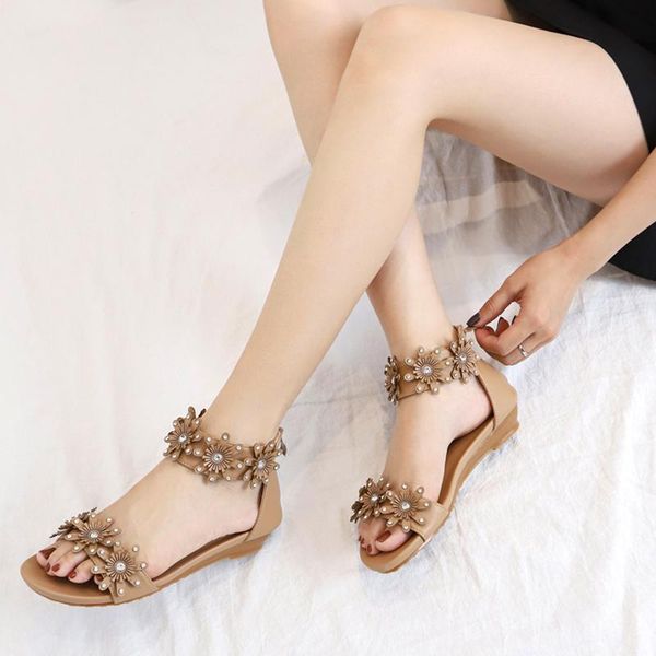 woman slope with bohemian sandals female 2021 summer fashion flower roman word flat heel all-match casual shoes, Black
woman slope with bohemian sandals female 2021 summer fashion flower roman word flat heel all-match casual shoes, Black