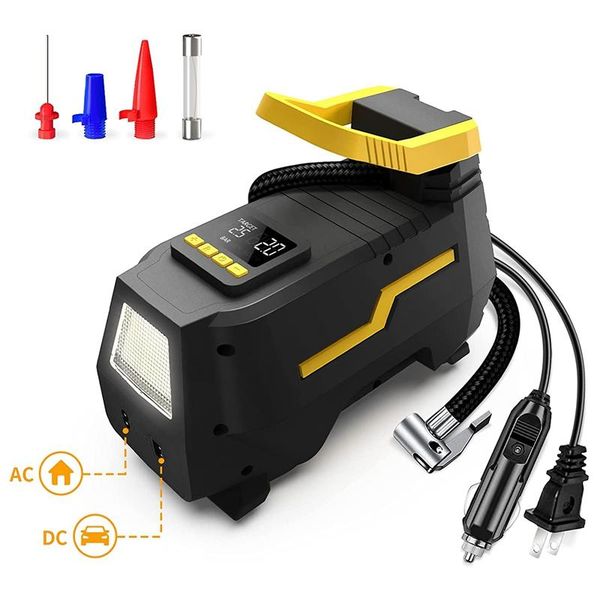 car gps & accessories ac/dc tire inflator air compressor 120w digital pump with led light for outdoor boats, home , bicycles us plug
car gps & accessories ac/dc tire inflator air compressor 120w digital pump with led light for outdoor boats, home , bicycles us plug