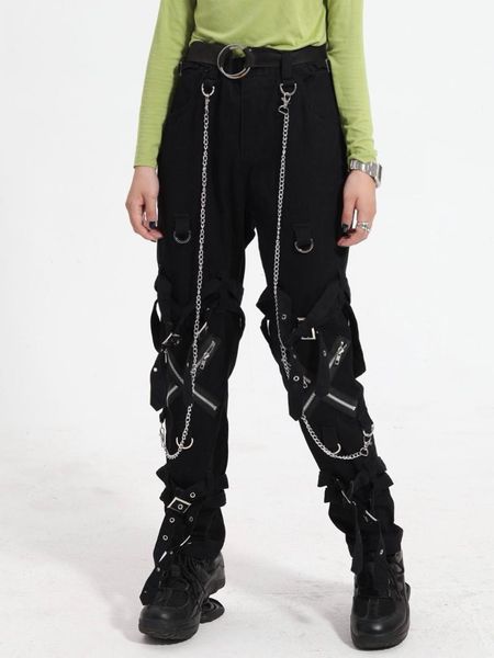 men's pants 29-38 2021 men women clothing gd hair stylist fashion gothic rend punk non-mainstream chain plus size singer costumes, Black
men's pants 29-38 2021 men women clothing gd hair stylist fashion gothic rend punk non-mainstream chain plus size singer costumes, Black