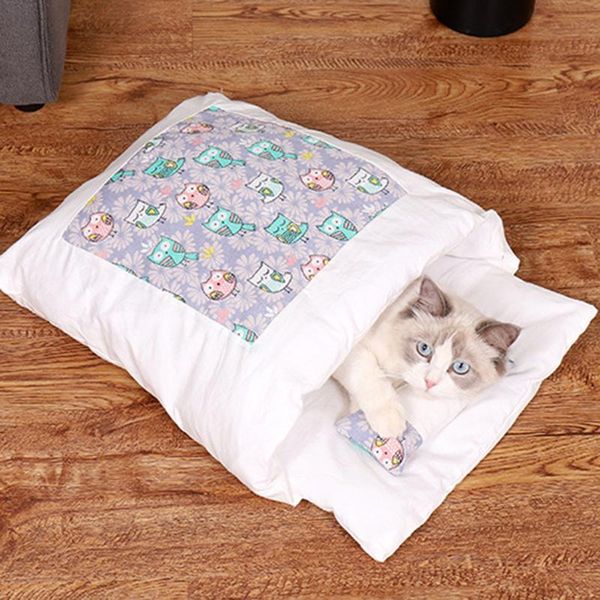 removable cat sleeping bag bed semi-enclosed dogs kitten pet winter house nest breathable home puppy small beds & furniture
removable cat sleeping bag bed semi-enclosed dogs kitten pet winter house nest breathable home puppy small beds & furniture