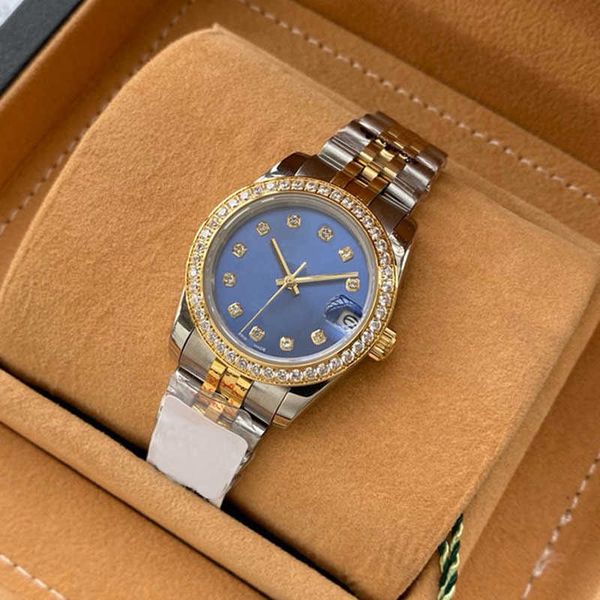 case watches quality mechanical mens watch automatic with diamonds stainless steel 31mm classic wristwatches montre de luxe, Slivery;brown
case watches quality mechanical mens watch automatic with diamonds stainless steel 31mm classic wristwatches montre de luxe, Slivery;brown