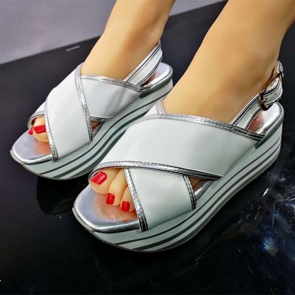 stylesowner luxury shining woman sandals platform genuine leather fashion comfort shoes flat zapatos mujer sandalia, Black
stylesowner luxury shining woman sandals platform genuine leather fashion comfort shoes flat zapatos mujer sandalia, Black