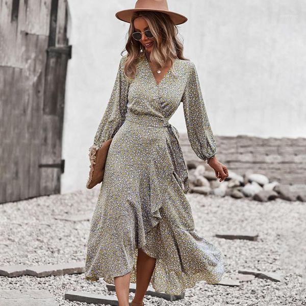 casual dresses 2021 autumn winter long sleeve women floral dress deep v neck flounced edge ladies swing ruffles asymmetrical midi, Black;gray
casual dresses 2021 autumn winter long sleeve women floral dress deep v neck flounced edge ladies swing ruffles asymmetrical midi, Black;gray