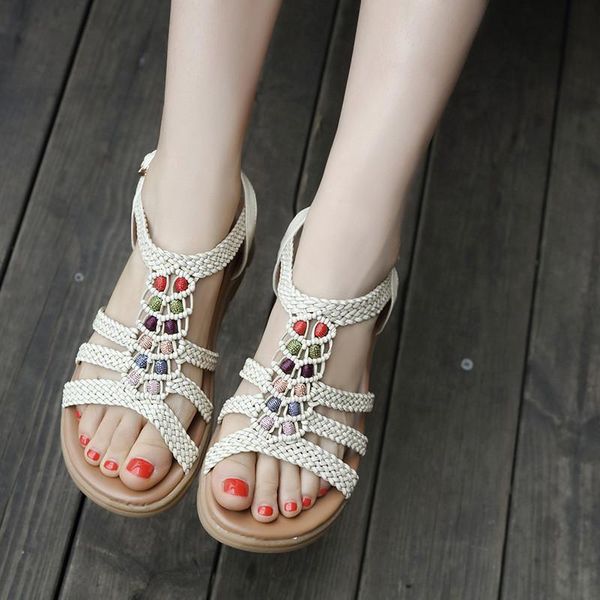 dress shoes ymechic 2021 woven bohemia beach summer string bead gladiator sandals women wedges heels vintage casual plus size, Black
dress shoes ymechic 2021 woven bohemia beach summer string bead gladiator sandals women wedges heels vintage casual plus size, Black