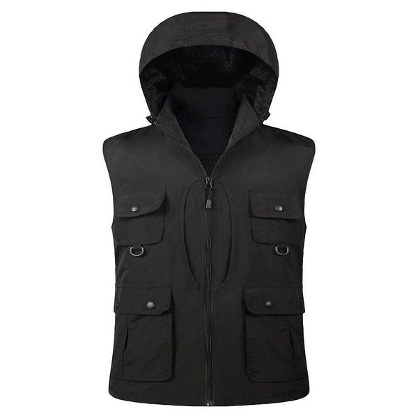 men's vests vest multi-pocket fall/winter hat thicken pojournalist sports outdoor fishing volunteer custom jacket, Black;white
men's vests vest multi-pocket fall/winter hat thicken pojournalist sports outdoor fishing volunteer custom jacket, Black;white