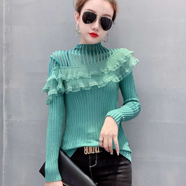 women's sweaters sweaters spring and autumn european half high collar ruffle stitching long sleeve knitted base shirt women's fore, White;black
women's sweaters sweaters spring and autumn european half high collar ruffle stitching long sleeve knitted base shirt women's fore, White;black