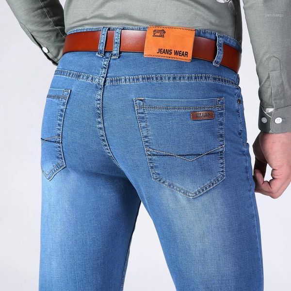 men's jeans spring and summer business thin classic style regular fit stretch denim trousers male brand pantslight blue1, Blue
men's jeans spring and summer business thin classic style regular fit stretch denim trousers male brand pantslight blue1, Blue