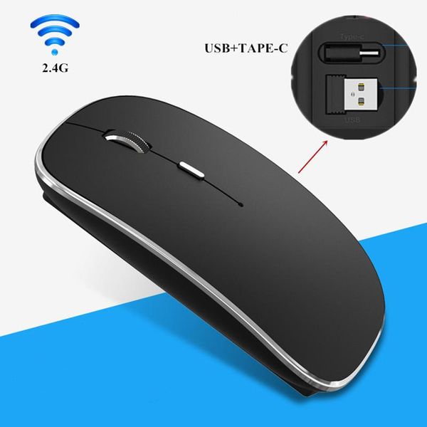 2.4g wireless mouse silent pc mause rechargeable ergonomic usb +tape- c dual receiver optical mice for laptop
2.4g wireless mouse silent pc mause rechargeable ergonomic usb +tape- c dual receiver optical mice for laptop