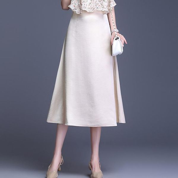skirts tingyili satin skirt summer high waist elegant women korean style office ladies black beige khaki blue long
skirts tingyili satin skirt summer high waist elegant women korean style office ladies black beige khaki blue long