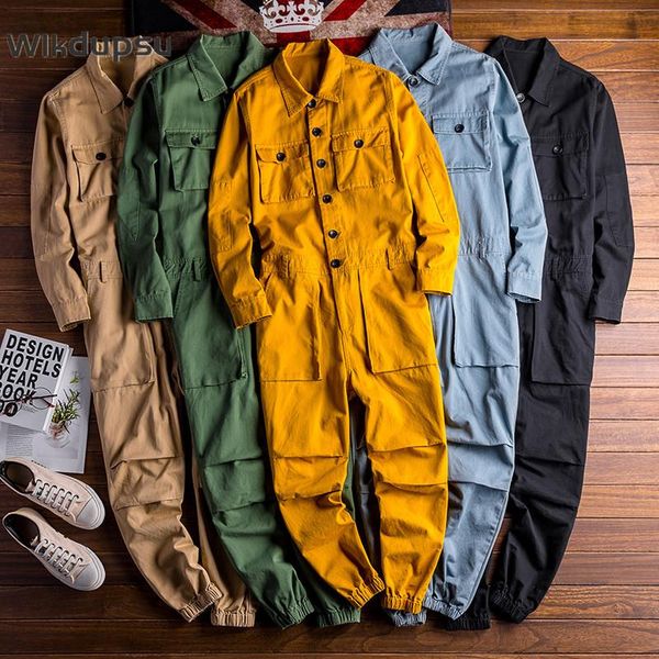 men's jumpsuit long sleeve overalls rompers hip hop streetwear cargo pants khaki green black male fall winter trousers plus size
men's jumpsuit long sleeve overalls rompers hip hop streetwear cargo pants khaki green black male fall winter trousers plus size