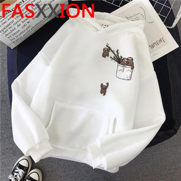 women's hoodies & sweatshirts harajuku sloth funny cartoon kawaii graphic winter warm women cute anime fashion sweatshirt ullzang hoody, Black
women's hoodies & sweatshirts harajuku sloth funny cartoon kawaii graphic winter warm women cute anime fashion sweatshirt ullzang hoody, Black