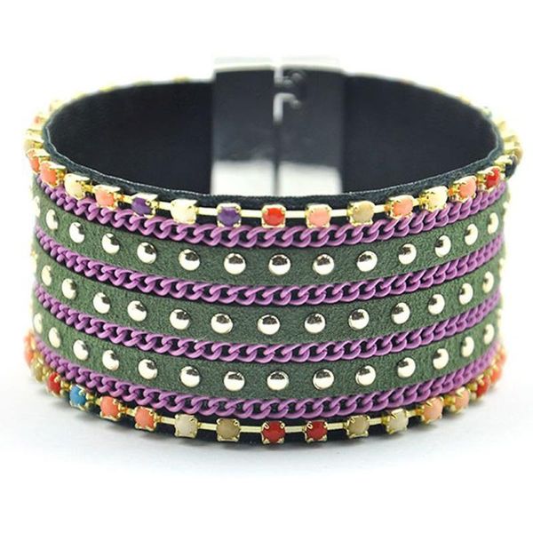 leather magnetic wrap bracelet bohemian multicolor knitted friendship bangle men women fashion jewelry gift tennis, Golden;silver
leather magnetic wrap bracelet bohemian multicolor knitted friendship bangle men women fashion jewelry gift tennis, Golden;silver