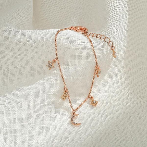 fashion star moon tassel cz pendant bracelet charming women's wedding party rose gold hand chain exquisite girl jewelry gift, Black
fashion star moon tassel cz pendant bracelet charming women's wedding party rose gold hand chain exquisite girl jewelry gift, Black