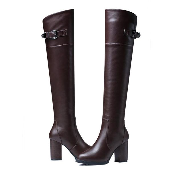 boots women elastic knee high round toe waterproof winter barrel woman shoes 3-13, Black
boots women elastic knee high round toe waterproof winter barrel woman shoes 3-13, Black