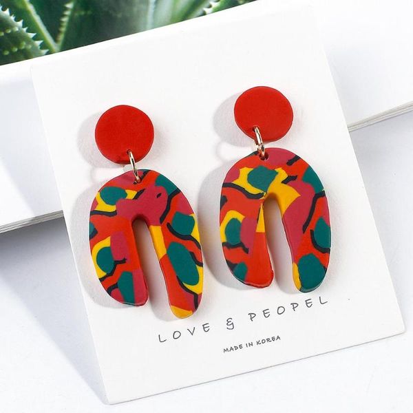 dangle & chandelier aensoa unique geometric clay drop earrings red rainbow color statement arched pendant earring trendy jewelry, Silver
dangle & chandelier aensoa unique geometric clay drop earrings red rainbow color statement arched pendant earring trendy jewelry, Silver