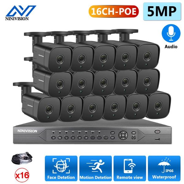ultra hd poe network video security system 5mp h.265+ nvr with 16pcs audio ip outdoor camera kit wireless kits
ultra hd poe network video security system 5mp h.265+ nvr with 16pcs audio ip outdoor camera kit wireless kits