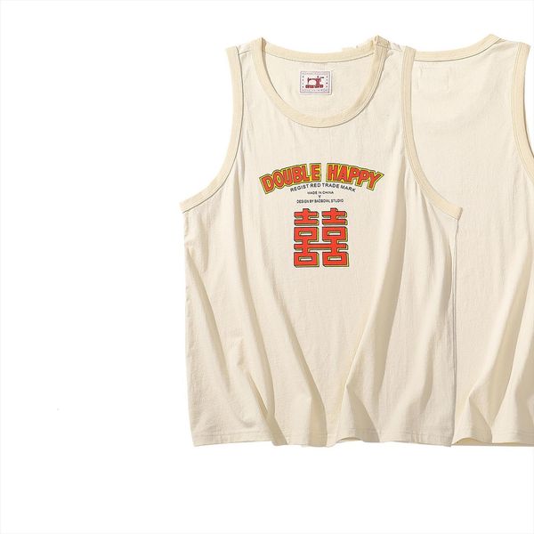 210g sports vest chinese mens style trend retro training running combed cotton sleeveless letter printing men loose plus size, White;black
210g sports vest chinese mens style trend retro training running combed cotton sleeveless letter printing men loose plus size, White;black