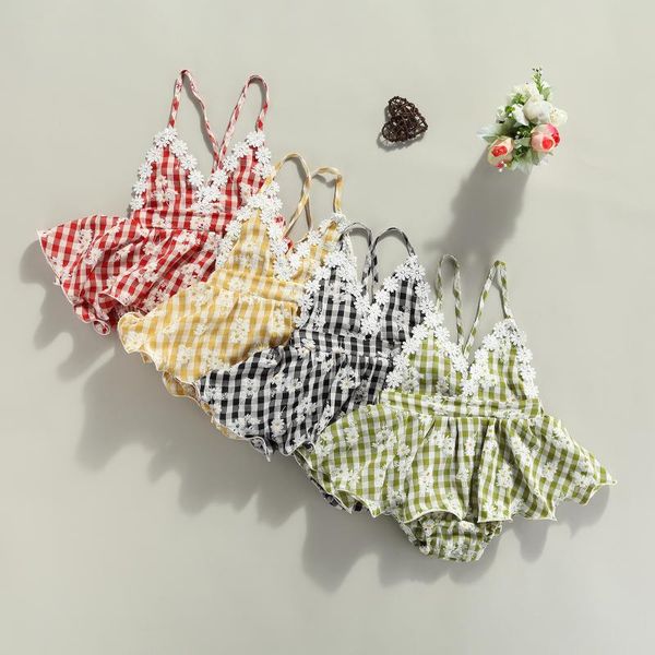 jumpsuits baby girls suspender romper toddlers sweet style summer creative daisy plaid printing splicing skirt sleeveless jumpsuit, Blue
jumpsuits baby girls suspender romper toddlers sweet style summer creative daisy plaid printing splicing skirt sleeveless jumpsuit, Blue