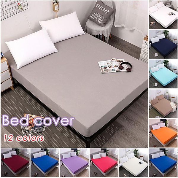 sheets & sets fitted sheet mattress cover solid color bedding linens bed with elastic band double queen size bedsheet 1 pcs
sheets & sets fitted sheet mattress cover solid color bedding linens bed with elastic band double queen size bedsheet 1 pcs