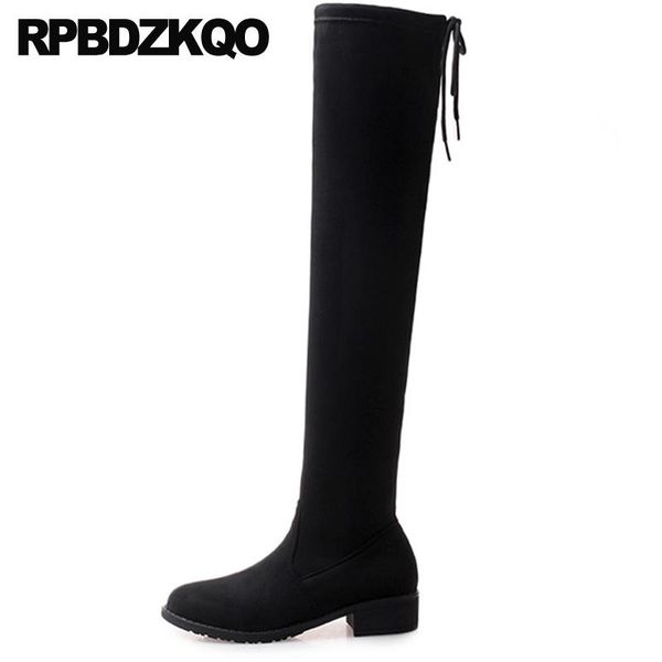 boots slim european over the knee winter chunky suede black high stretch thigh for plus size women tall big long shoes 10
boots slim european over the knee winter chunky suede black high stretch thigh for plus size women tall big long shoes 10