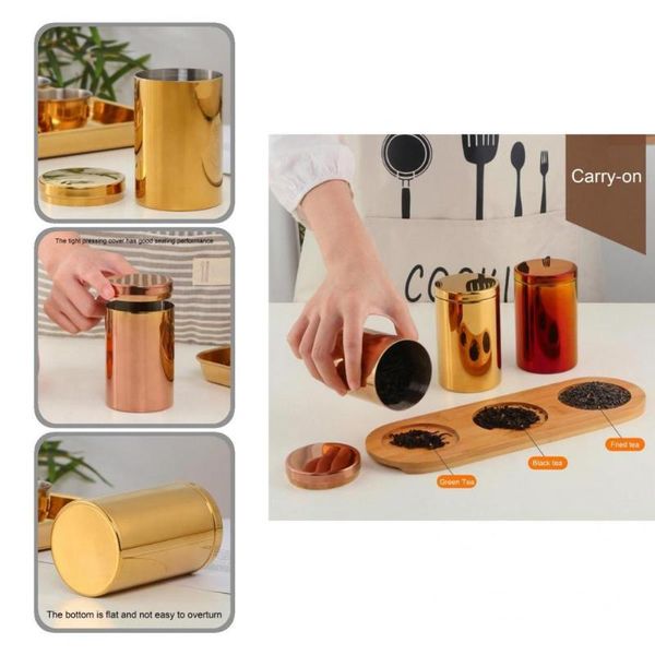 storage bottles & jars great stainless steel cylindrical tea box not easy deforming
storage bottles & jars great stainless steel cylindrical tea box not easy deforming