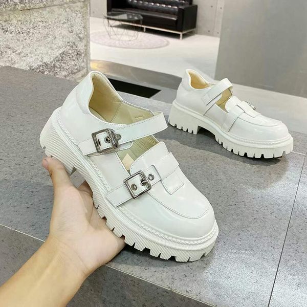 2022 spring, summer and autumn new women's shoes increased rubber antiskid outsole british style fashion belt buckle decorative casual, Black
2022 spring, summer and autumn new women's shoes increased rubber antiskid outsole british style fashion belt buckle decorative casual, Black