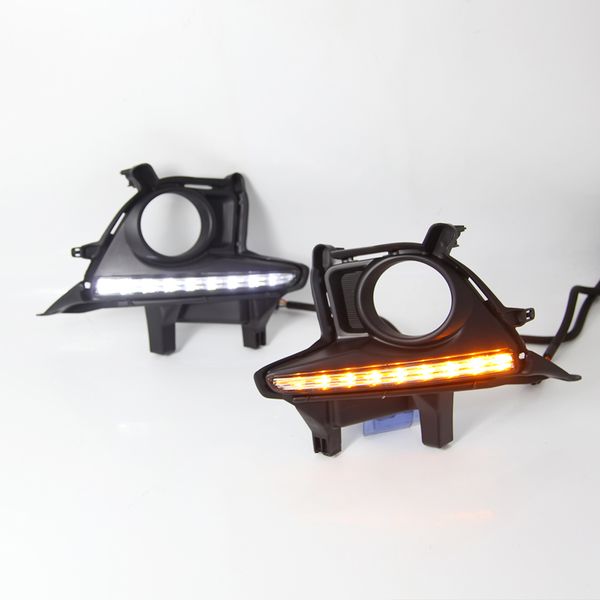 1 pair led drl daytime running lights fog lamp cover fog light turn signal fog lamp for toyota highlander 2014 2015 2016 2017
1 pair led drl daytime running lights fog lamp cover fog light turn signal fog lamp for toyota highlander 2014 2015 2016 2017