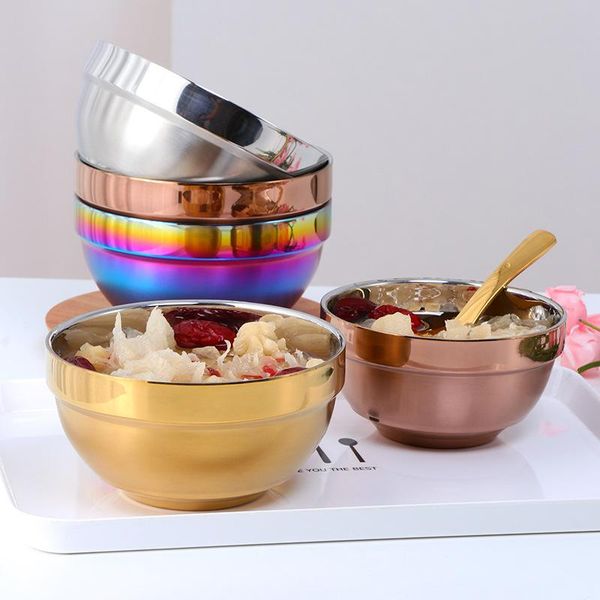 bowls stainless steel rice walled smooth anti-scalding tableware double layer heat insulation soup bowl kitchen container
bowls stainless steel rice walled smooth anti-scalding tableware double layer heat insulation soup bowl kitchen container