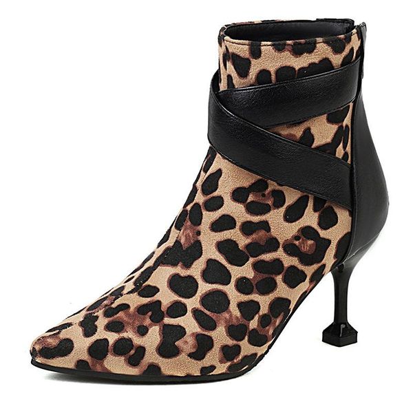 boots fine color matching with short leopard plus-size women's shoes pointed leisure fashion commuter party, Black
boots fine color matching with short leopard plus-size women's shoes pointed leisure fashion commuter party, Black