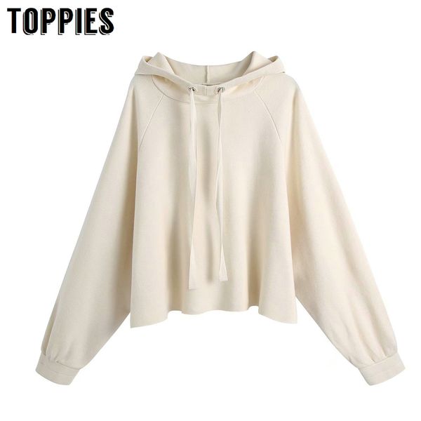 ies women white knit sweater women hoodied pullovers spring outwear 210412, White;black
ies women white knit sweater women hoodied pullovers spring outwear 210412, White;black