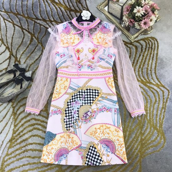 casual dresses 12.8 winter fashion floral-print dress women's stand collar lace long sleeve ruffles temperament slim, Black;gray
casual dresses 12.8 winter fashion floral-print dress women's stand collar lace long sleeve ruffles temperament slim, Black;gray